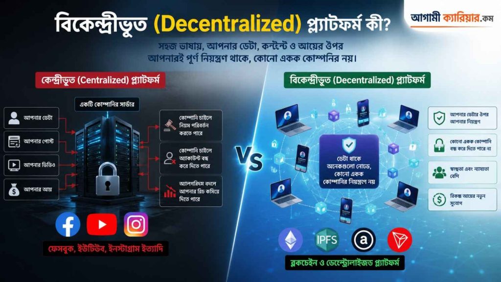 বিকেন্দ্রীভূত (Decentralized) প্ল্যাটফর্ম কী?